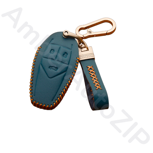 Чехол для брелка Тип2 (зелёный) с карабином АМБЕРАВТО